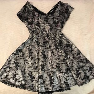 Silver shimmer dress